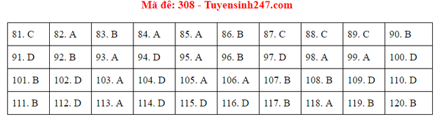 Đáp án đề thi tốt nghiệp THPT 2020 môn GDCD (24 mã đề) - Ảnh 8.