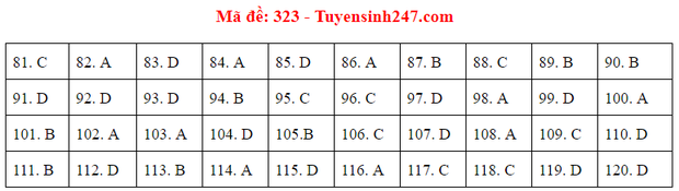 Đáp án đề thi tốt nghiệp THPT 2020 môn GDCD (24 mã đề) - Ảnh 23.