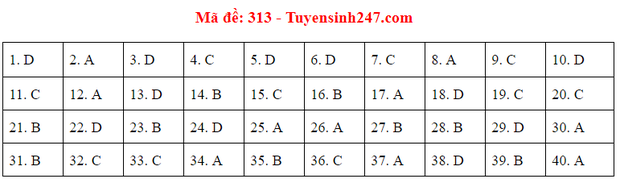 Đáp án đề thi tốt nghiệp THPT 2020 môn Địa lý (24 mã đề) - Ảnh 14.