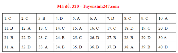 Đáp án đề thi môn Lịch sử tốt nghiệp THPT Quốc gia 2020 (24 mã đề) - Ảnh 14.