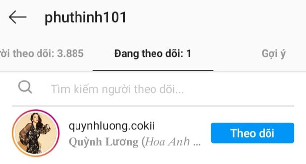 Phú Thịnh: Dù chưa hẹn hò nhưng vẫn follow một mình Quỳnh Lương để khẳng định 1 lần chỉ tìm hiểu 1 người - Ảnh 2. Phú Thịnh: Dù chưa hẹn hò nhưng vẫn follow một mình Quỳnh Lương để khẳng định 1 lần chỉ tìm hiểu 1 người - Ảnh 2.