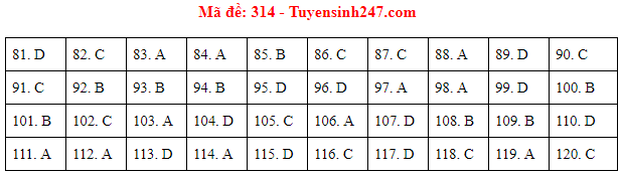 Đáp án đề thi tốt nghiệp THPT 2020 môn GDCD (24 mã đề) - Ảnh 14.