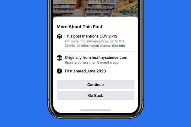 Nhọc nhằn nạn fake news Covid-19: Facebook sẽ cảnh báo khi share bất kỳ tin tức nào về dịch bệnh - Ảnh 1.