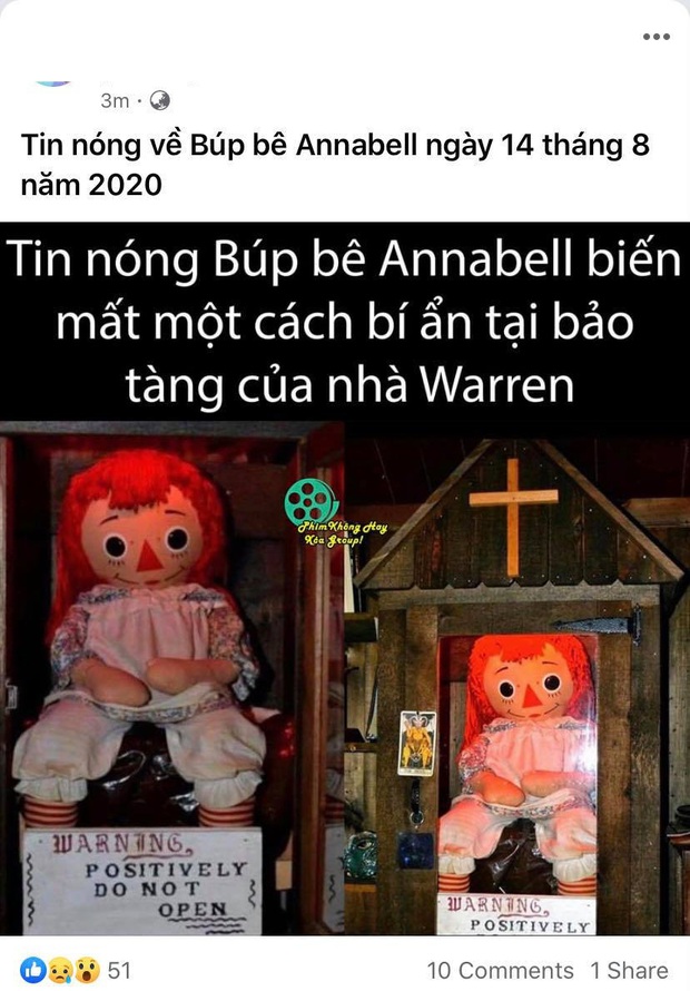 Rộ tin búp bê Annabelle trốn khỏi viện bảo tàng, xem kĩ mới biết đồn nhảm nha! - Ảnh 3.