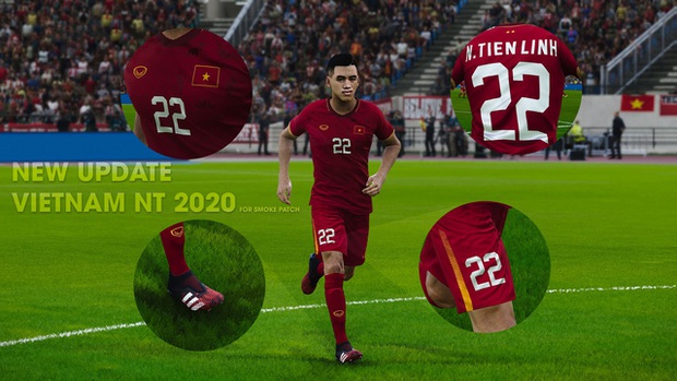 Game thủ Việt tâm huyết, mang đội tuyển Việt Nam lên PES 20, đẹp xuất sắc và giống y xì đúc ngoài đời - Ảnh 10.