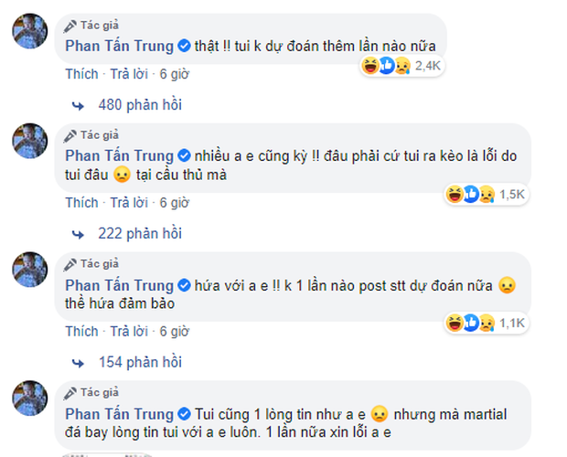 MU thua trận, Thầy Giáo Ba hứa giải nghệ luôn nghề dự đoán - Ảnh 3. MU thua trận, Thầy Giáo Ba hứa giải nghệ luôn nghề dự đoán - Ảnh 3.