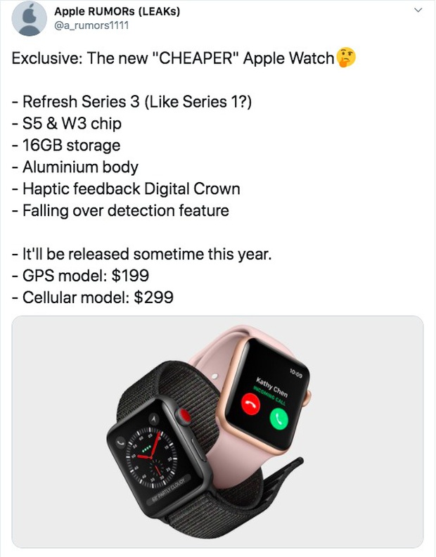 Apple có thể sẽ ra mắt mẫu Apple Watch giá rẻ với mức giá 4,5 triệu đồng trong năm nay - Ảnh 1.