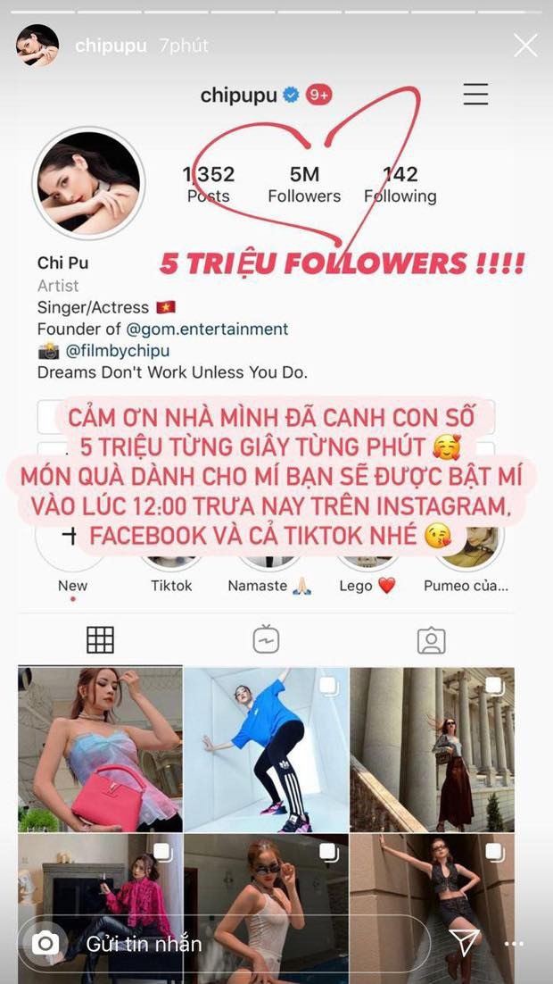 Instagram của Chi Pu tăng giảm thất thường lượng follower, cư dân mạng đặt ra nhiều nghi vấn! - Ảnh 1.