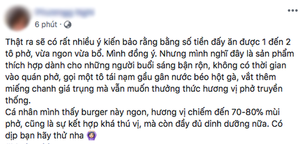 Ra mắt burger vị phở, McDonald’s nhận về “cơn bão” tranh luận từ cư dân mạng: “Với giá đó ăn được 2 bát phở mà còn ngon hơn” - Ảnh 6.