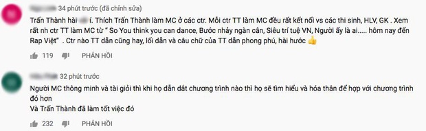 Rơi nước mắt ngay tập mở màn Rap Việt, Trấn Thành được khen ngợi bởi lối dẫn dắt chuyên nghiệp - Ảnh 5. Rơi nước mắt ngay tập mở màn Rap Việt, Trấn Thành được khen ngợi bởi lối dẫn dắt chuyên nghiệp - Ảnh 5.