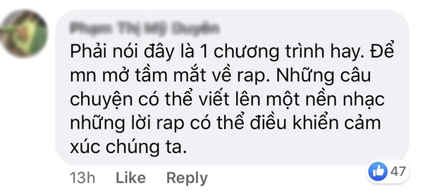 Rap Việt thắng lớn: Ngay tập đầu tiên đã nhận cơn mưa lời khen, phủ sóng mạng xã hội! - Ảnh 6. Rap Việt thắng lớn: Ngay tập đầu tiên đã nhận cơn mưa lời khen, phủ sóng mạng xã hội! - Ảnh 6.