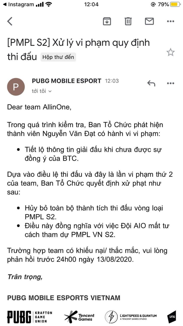 Biến căng: Game thủ tố BTC giải đấu PUBG Mobile 1,5 tỷ thiếu chuyên nghiệp, truất quyền thi đấu mà không đưa ra bằng chứng - Ảnh 6.