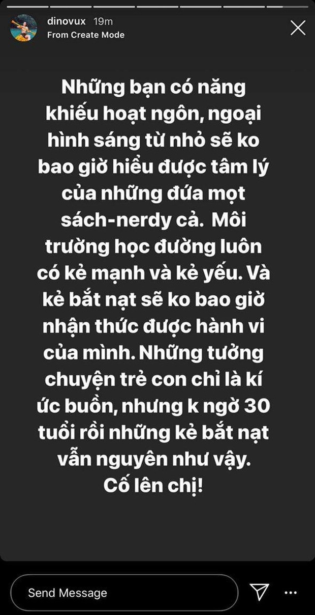 Vũ Dino lên tiếng bênh vực Giang Ơi: 15 năm rồi mà tập thể đó vẫn chưa dừng tẩy chay một người - Ảnh 3. Vũ Dino lên tiếng bênh vực Giang Ơi: 15 năm rồi mà tập thể đó vẫn chưa dừng tẩy chay một người - Ảnh 3.