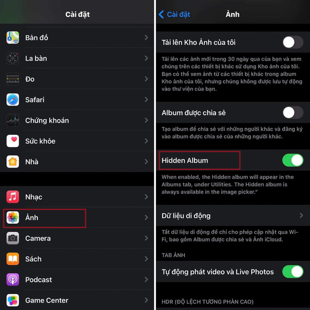 Tính năng của iOS 14 giúp giấu luôn Album ẩn trên iPhone, tha hồ che giấu ảnh và video nhạy cảm - Ảnh 1.
