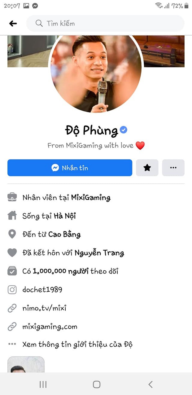 Độ Mixi cán mốc 1 triệu lượt theo dõi trên Facebook cá nhân, hơn hẳn nhiều nghệ sĩ nổi tiếng! - Ảnh 1.