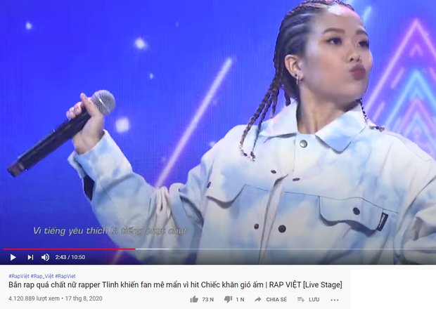 Tlinh bất ngờ phân thân để xem chính mình biểu diễn ở Rap Việt? - Ảnh 3.
