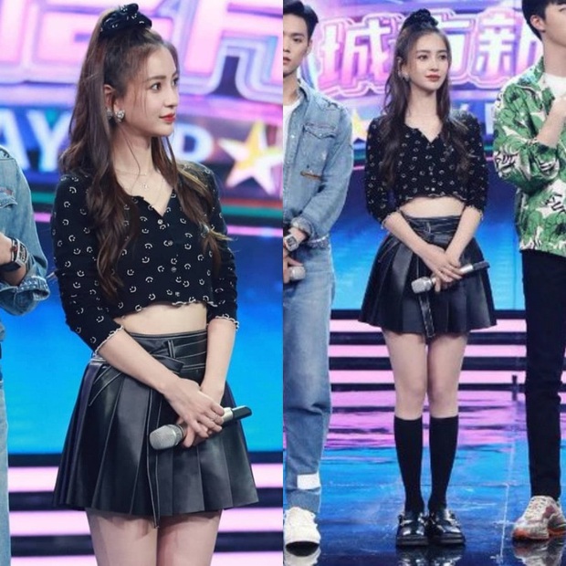 1 chiếc crop top 2 cách diện: Angela Baby hack tuổi như nữ sinh, Quan Hiểu Đồng lên đồ đơn giản mà trẻ trung - Ảnh 2. 1 chiếc crop top 2 cách diện: Angela Baby hack tuổi như nữ sinh, Quan Hiểu Đồng lên đồ đơn giản mà trẻ trung - Ảnh 2.