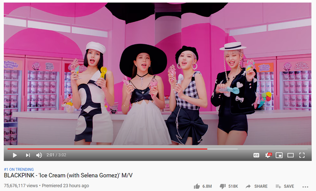 BLACKPINK sau 24 giờ comeback: Thất thế trước BTS trên YouTube, nhiều mảng thụt lùi dù được Selena Gomez giúp sức? - Ảnh 2. BLACKPINK sau 24 giờ comeback: Thất thế trước BTS trên YouTube, nhiều mảng thụt lùi dù được Selena Gomez giúp sức? - Ảnh 2.