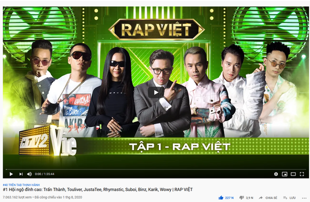 Không chỉ gây bão trong nước, Người ấy là ai & Rap Việt còn lọt top trending YouTube ở Singapore, Đài Loan! - Ảnh 4. Không chỉ gây bão trong nước, Người ấy là ai & Rap Việt còn lọt top trending YouTube ở Singapore, Đài Loan! - Ảnh 4.