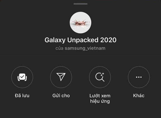 Bắt ngay filter Samsung Galaxy Unpacked siêu thú vị trên Instagram - Ảnh 1.