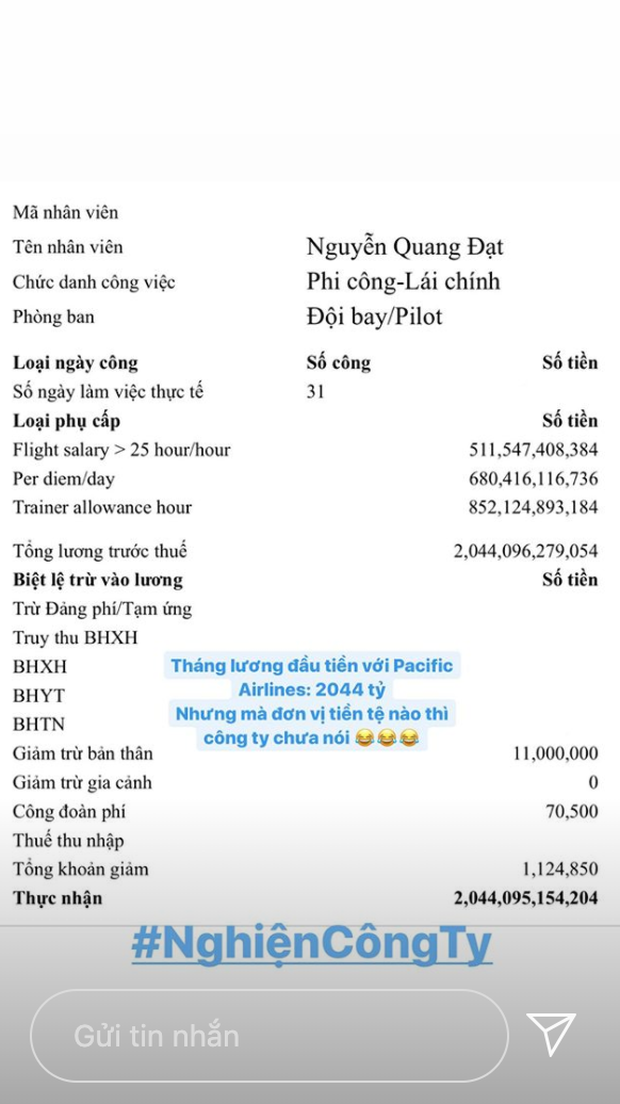 Quang Đạt khiến dân tình tròn mắt khi khoe lương tháng tiền tỷ, nhưng tất cả lại là nhầm lẫn của... công ty - Ảnh 2. Quang Đạt khiến dân tình tròn mắt khi khoe lương tháng tiền tỷ, nhưng tất cả lại là nhầm lẫn của... công ty - Ảnh 2.