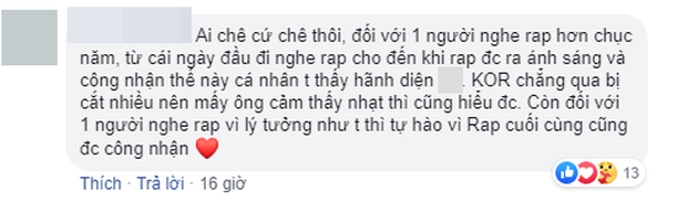 Dân mạng bàn phím chiến kịch liệt: Rap Việt nhận cơn mưa lời khen, người mê King Of Rap chê đối thủ không chất? - Ảnh 8. Dân mạng bàn phím chiến kịch liệt: Rap Việt nhận cơn mưa lời khen, người mê King Of Rap chê đối thủ không chất? - Ảnh 8.