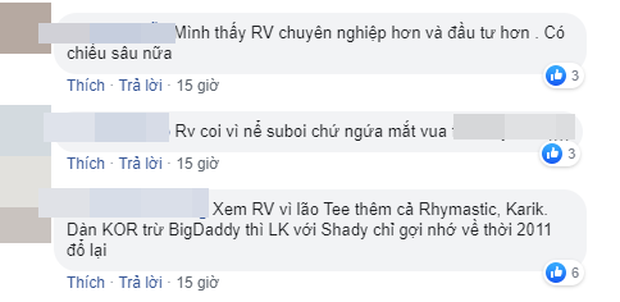Dân mạng bàn phím chiến kịch liệt: Rap Việt nhận cơn mưa lời khen, người mê King Of Rap chê đối thủ không chất? - Ảnh 6. Dân mạng bàn phím chiến kịch liệt: Rap Việt nhận cơn mưa lời khen, người mê King Of Rap chê đối thủ không chất? - Ảnh 6.