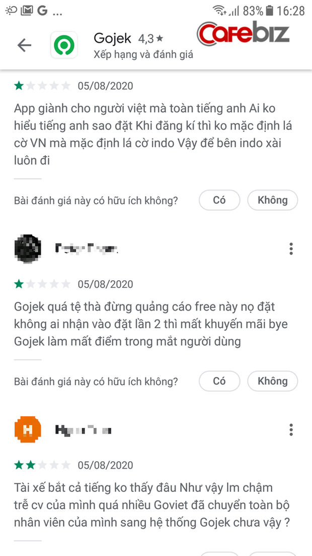 Bão 1 sao ngày Gojek Việt Nam chào sân, người dùng bất mãn dọa thẳng tay xóa app hoặc chuyển sang dùng của đối thủ khác - Ảnh 1.