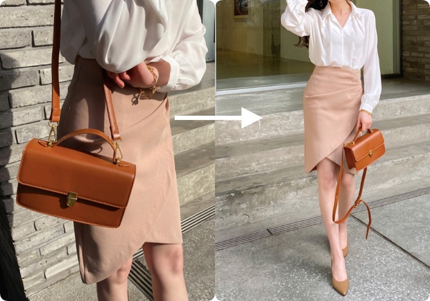 Cả set đồ sang chảnh lên hẳn vài chân kính, vóc dáng cũng cao ráo bất ngờ chỉ nhờ 2 chiêu đeo túi nhanh gọn - Ảnh 9. Cả set đồ sang chảnh lên hẳn vài chân kính, vóc dáng cũng cao ráo bất ngờ chỉ nhờ 2 chiêu đeo túi nhanh gọn - Ảnh 9.