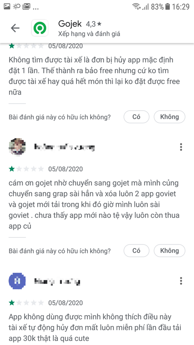 Bão 1 sao ngày Gojek Việt Nam chào sân, người dùng bất mãn dọa thẳng tay xóa app hoặc chuyển sang dùng của đối thủ khác - Ảnh 4.