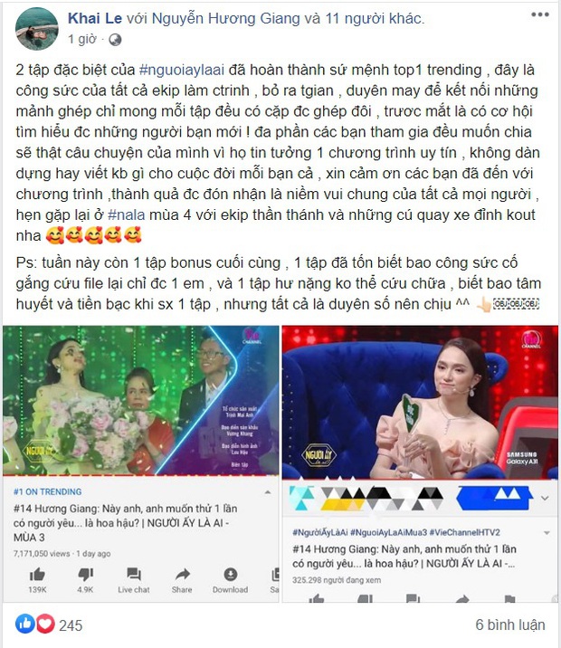 Ê-kíp Người ấy là ai lên tiếng về ồn ào mất dữ liệu tập của em gái Hoàng Thùy và Tâm Đinh - Ảnh 2. Ê-kíp Người ấy là ai lên tiếng về ồn ào mất dữ liệu tập của em gái Hoàng Thùy và Tâm Đinh - Ảnh 2.