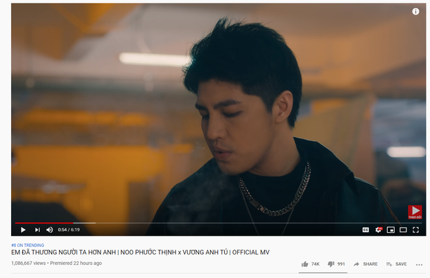 MV của Noo Phước Thịnh bất ngờ bị YouTube tuýt còi vì có nội dung nhạy cảm với lứa tuổi, từ top 3 trending giờ hoàn toàn bay màu - Ảnh 3. MV của Noo Phước Thịnh bất ngờ bị YouTube tuýt còi vì có nội dung nhạy cảm với lứa tuổi, từ top 3 trending giờ hoàn toàn bay màu - Ảnh 3.