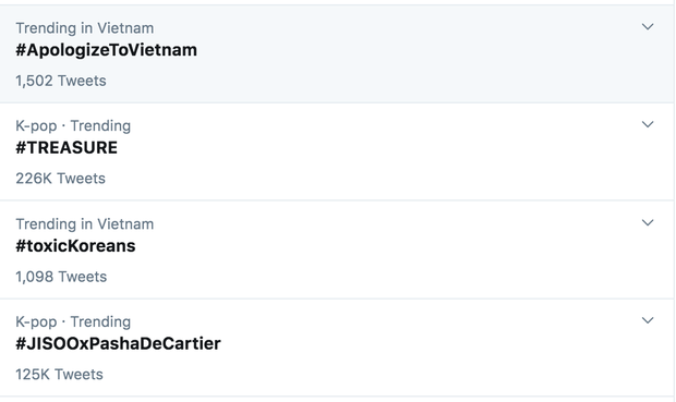 Dân mạng đẩy hashtag Dừng bắt nạt Sơn Tùng M-TP lên #1 trending Twitter Việt Nam khi một bộ phận netizen Hàn có hành động đi quá xa - Ảnh 2. Dân mạng đẩy hashtag Dừng bắt nạt Sơn Tùng M-TP lên #1 trending Twitter Việt Nam khi một bộ phận netizen Hàn có hành động đi quá xa - Ảnh 2.