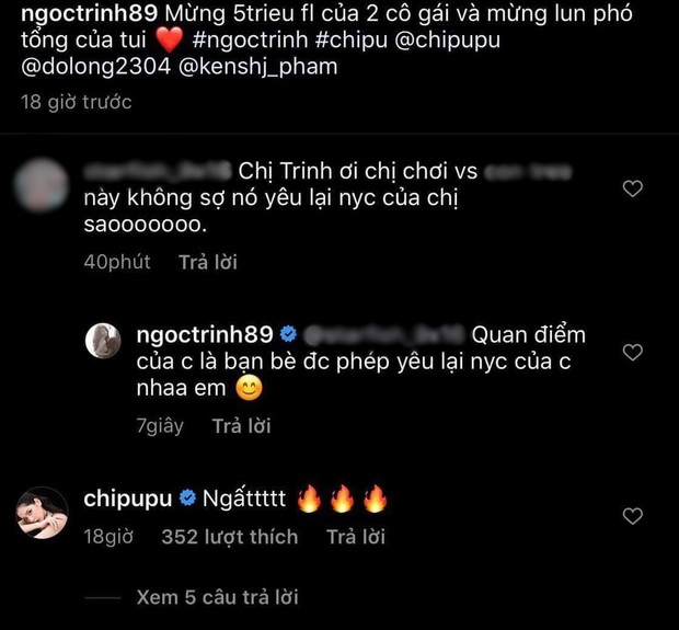 Ngọc Trinh đáp trả gay gắt khi Netizen hỏi về vấn đề người yêu cũ khi đi cùng Chi Pu - ảnh 2