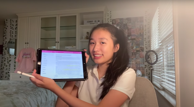 Tiểu thư YouTuber Jenny Huỳnh tiết lộ 1 ngày đi học ở Mỹ, sự xuất hiện của anh trai chiếm trọn spotlight - Ảnh 1.