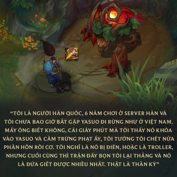 Game thủ Hàn kinh hãi trước Yasuo đi rừng, fan LMHT Việt đồng thanh hỏi lại: Thế đã thấy Yasuo SP bao giờ chưa? - Ảnh 1.