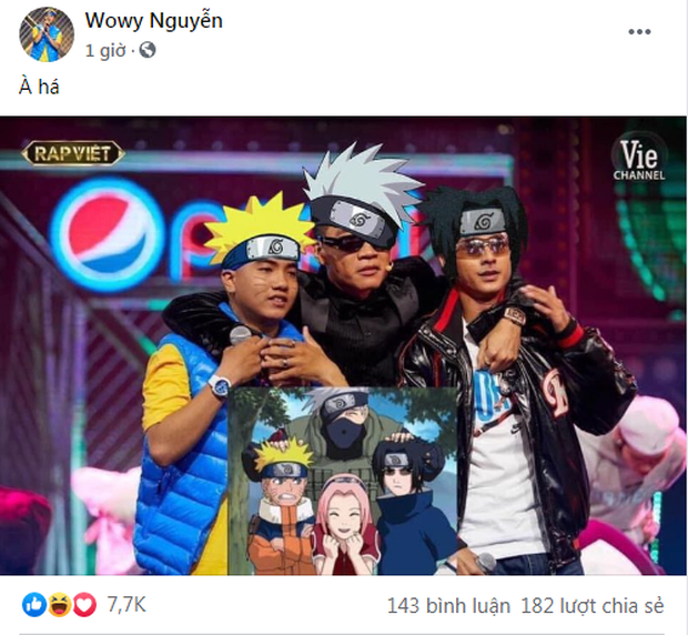 Thầy trò Wowy của Rap Việt “biến thân” thành Naruto, netizen hú gọi Binz “tóc hồng” nhập bọn cho xôm tụ - Ảnh 3.