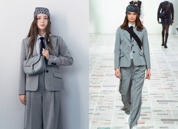 2 “nàng thơ Dior” đụng độ: Lần đầu thấy Suzy ra dáng tổng tài đến vậy, Jisoo chất nhưng lại không ấn tượng bằng - Ảnh 3.