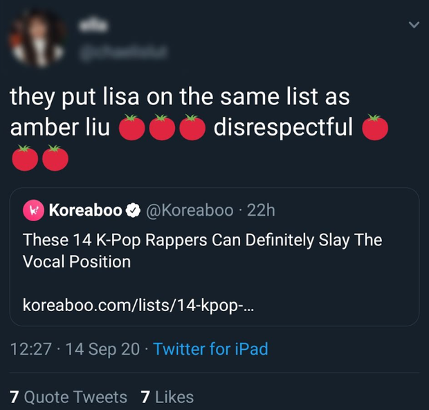 Bị chế giễu là không đủ tầm chung mâm với Lisa ở mảng rap, Amber f(x) có phản ứng khiến antifan câm nín luôn! - Ảnh 2. Bị chế giễu là không đủ tầm chung mâm với Lisa ở mảng rap, Amber f(x) có phản ứng khiến antifan câm nín luôn! - Ảnh 2.
