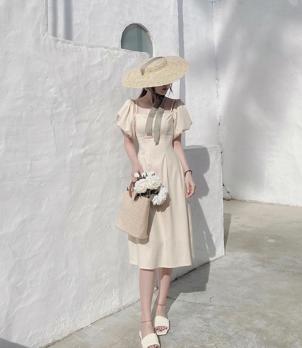 Thu về diện váy tay bồng là chuẩn nhất, nàng nào mặc lên cũng xinh như nàng thơ  - Ảnh 1.