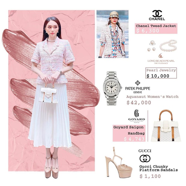 Bóc giá loạt outfit của Hương Giang từ khi hẹn hò Matt Liu: Cây nào cũng trăm triệu, đồng hồ gần tỷ đeo như cơm bữa - Ảnh 2. Bóc giá loạt outfit của Hương Giang từ khi hẹn hò Matt Liu: Cây nào cũng trăm triệu, đồng hồ gần tỷ đeo như cơm bữa - Ảnh 2.