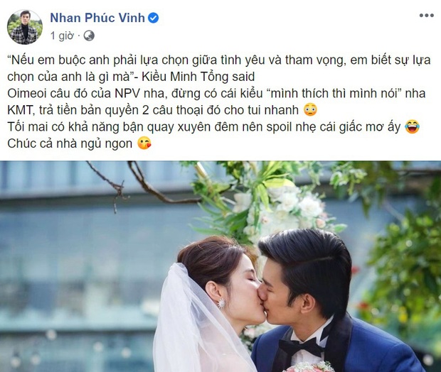 Nhan Phúc Vinh đánh úp bằng ảnh khóa môi Diễm My 9x ở Tình Yêu Và Tham Vọng, ai còn dám nói anh chị cạch mặt nhau - Ảnh 1.