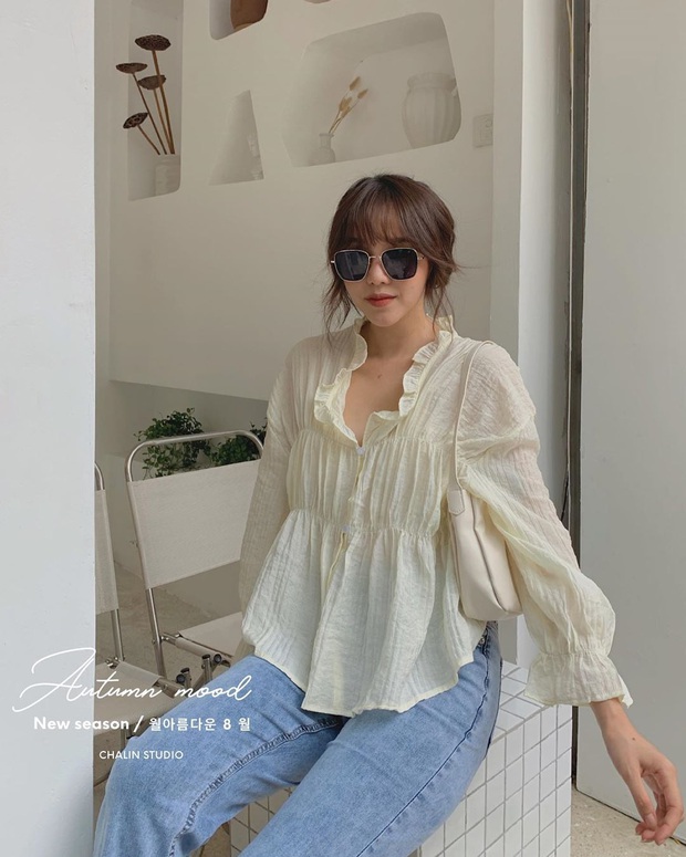 Mùa Thu đến là nhất định phải sắm áo blouse dài tay, nàng nào diện lên cũng xinh bá cháy - Ảnh 9.