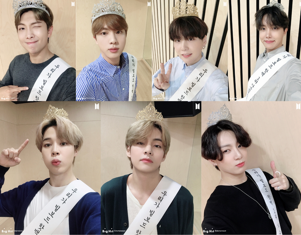 Đạt đỉnh cao sự nghiệp, BTS đội vương miện và đeo khẩu hiệu đậm mùi cà khịa: Trông chúng tôi giống nghệ sĩ đạt #1 Billboard lắm hay gì? - Ảnh 6. Đạt đỉnh cao sự nghiệp, BTS đội vương miện và đeo khẩu hiệu đậm mùi cà khịa: Trông chúng tôi giống nghệ sĩ đạt #1 Billboard lắm hay gì? - Ảnh 6.