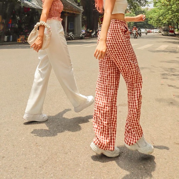 Quần caro ống rộng giá “bèo” nhưng làm style “đỉnh” hết nấc, nàng nào bỏ qua là thiệt  - Ảnh 18.