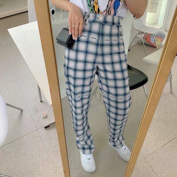 Quần caro ống rộng giá “bèo” nhưng làm style “đỉnh” hết nấc, nàng nào bỏ qua là thiệt  - Ảnh 16.