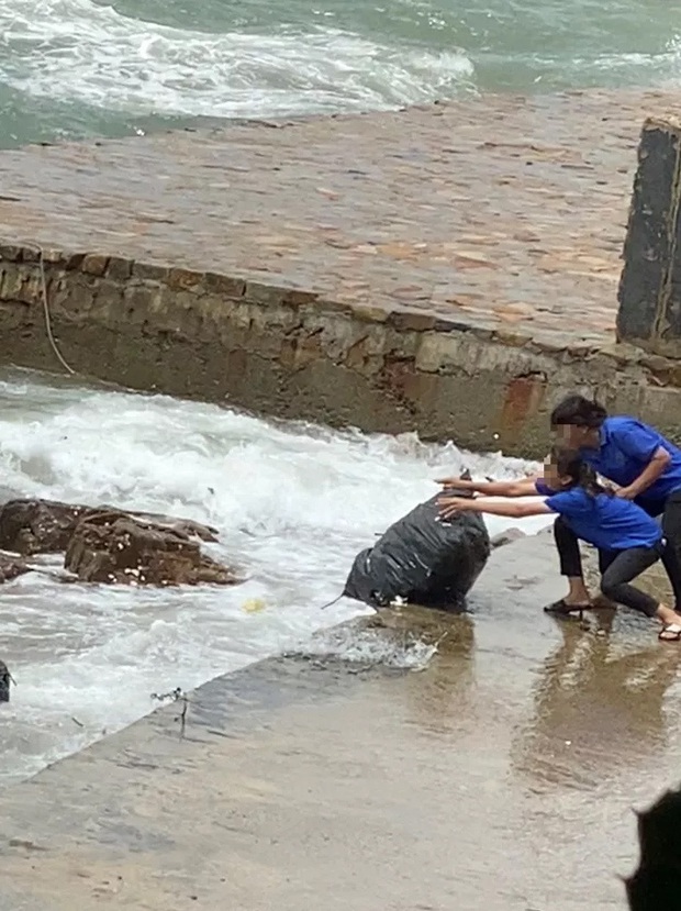 Phạt chủ và nhân viên quán cafe 35 triệu đồng vì vứt 120kg rác xuống biển Vũng Tàu - Ảnh 1.