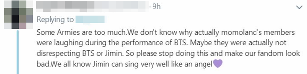 MOMOLAND từng gây tranh cãi vì không cúi chào BTS, cười cợt Jimin khi vỡ giọng, nhưng chính ARMY mới bị chỉ trích thậm tệ? - Ảnh 13. MOMOLAND từng gây tranh cãi vì không cúi chào BTS, cười cợt Jimin khi vỡ giọng, nhưng chính ARMY mới bị chỉ trích thậm tệ? - Ảnh 13.