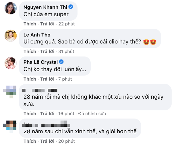 Hoa hậu Hà Kiều Anh khoe clip đăng quang 28 năm trước, Đỗ Mỹ Linh - Vũ Khắp Tiệp và dàn sao Việt rần rần comment - Ảnh 7.