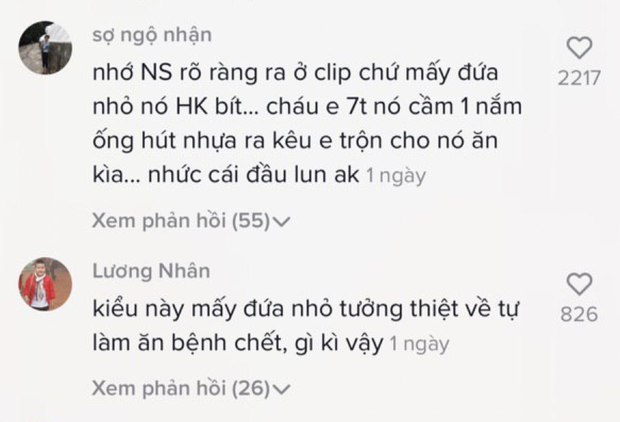 SỐC: TikToker Trung Quốc làm clip ăn ống hút nhặt từ thùng rác, cư dân mạng bình luận đã có trẻ con đòi bắt chước làm theo? - Ảnh 8. SỐC: TikToker Trung Quốc làm clip ăn ống hút nhặt từ thùng rác, cư dân mạng bình luận đã có trẻ con đòi bắt chước làm theo? - Ảnh 8.